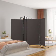 vidaXL 4 paneles barna szövet térelválasztó 346x180 cm bútor