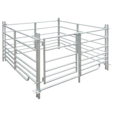 vidaXL 4 paneles galvanizált acél bárány akol 137 x 92 cm haszonállat felszerelés