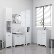 vidaXL 4 részes fehér fürdőszobai bútorszett fürdőszoba bútor