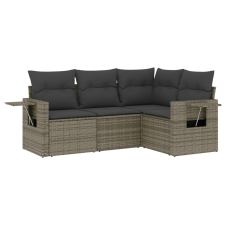 vidaXL 4 részes szürke polyrattan kerti ülőgarnitúra párnákkal (3252447) kerti bútor
