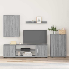 vidaXL 4 részes TV szekrény szett 4 pcs Szürke sonoma Faanyag bútor