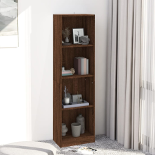 vidaXL 4-szintes barna tölgyszínű fa könyvszekrény 40 x 24 x 143 cm bútor