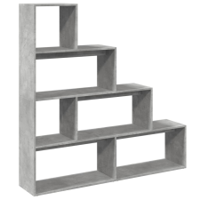 vidaXL 4 szintes betonszürke szerelt fa könyvespolc 143,5x29x143,5 cm (857997) bútor