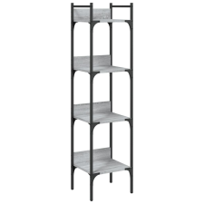 vidaXL 4 szintes szürke sonoma szerelt fa könyvespolc 35x30x138,5 cm (838851) bútor