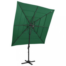 vidaXL 4 szintes zöld napernyő alumíniumrúddal 250 x 250 cm kerti bútor