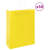 vidaXL 50 db sárga kraft papírzacskók fogantyúkkal 32x12x42 cm