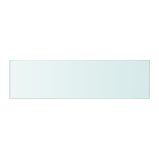 vidaXL 50x12 cm átlátszó panel üvegpolc (243817) bútor