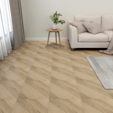 vidaXL 55 db barna csíkos öntapadó pvc padlólap 5,11 m² járólap