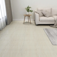 vidaXL 55 db krémszínű öntapadó PVC padlólap 5,11 m² lakástextília
