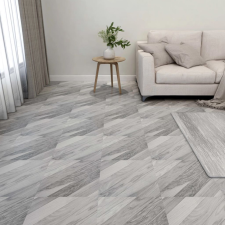 vidaXL 55 db szürke csíkos öntapadó PVC padlólap 5,11 m² dekorburkolat