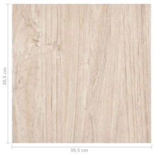 vidaXL 55 db világosbarna öntapadó PVC padlólap 5,11 m² járólap