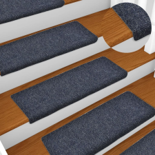 vidaXL 5 db antracitszürke tűlyukasztott lépcsőszőnyeg 65 x 25 cm lakástextília