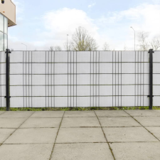vidaXL 5 db fehér polyrattan erkélyparaván 255 x 19 cm kerti bútor