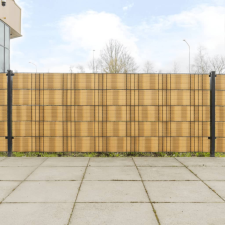 vidaXL 5 db világosbarna polyrattan erkélyparaván 255 x 19 cm kerti bútor