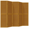 vidaXL 5 paneles barna tömör császárfa térelválasztó (358821)