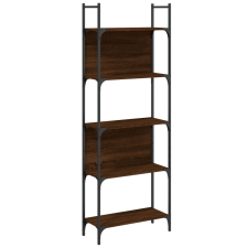 vidaXL 5-szintes barna tölgy szerelt fa könyvespolc 60,5x24x166,5 cm (838867) bútor