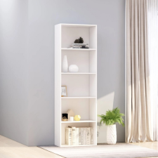 vidaXL 5-szintes fehér forgácslap könyvszekrény 60 x 30 x 189 cm bútor