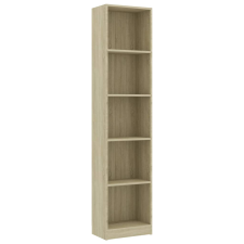 vidaXL 5-szintes sonoma színű forgácslap könyvszekrény 40x24x175 cm (800849) bútor
