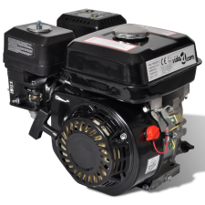vidaXL 6,5 HP 4,8 kW Fekete Benzinmotor elektromos tápegység