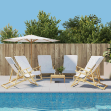 vidaXL 6 db fehér 400 GSM szövet strandtörölköző 60 x 135 cm lakástextília