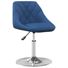 vidaXL 6 db kék bársony étkezőszék (3088773) bútor