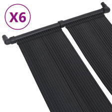 vidaXL 6 db napelemes medencefűtő panel 80 x 310 cm (3079663) medence kiegészítő
