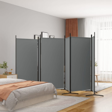 vidaXL 6 paneles antracitszürke szövet térelválasztó 520x180 cm bútor