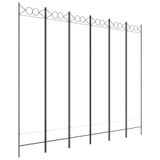 vidaXL 6-paneles fehér szövet térelválasztó 240 x 200 cm (350158) bútor