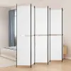 vidaXL 6 paneles fehér szövet térelválasztó 250 x 220 cm