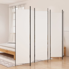 vidaXL 6 paneles fehér szövet térelválasztó 300x200 cm bútor