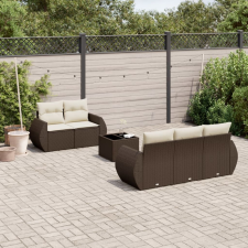 vidaXL 6 részes barna polyrattan kerti ülőgarnitúra párnával kerti bútor