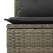 vidaXL 6 részes szürke polyrattan kerti ülőgarnitúra párnákkal kerti bútor
