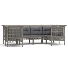 vidaXL 6 részes szürke polyrattan kerti ülőgarnitúra párnákkal (3187563) kerti bútor