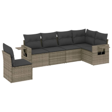 vidaXL 6 részes szürke polyrattan kerti ülőgarnitúra párnákkal (3220229) kerti bútor