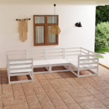 vidaXL 6 részes tömör fenyőfa kerti ülőgarnitúra kerti bútor