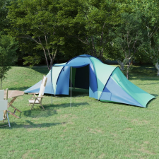 vidaXL 6 személyes kék és zöld kempingsátor sátor