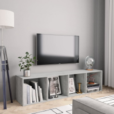 vidaXL 800265 Book Cabinet/TV Cabinet Concrete Grey 143x30x36 cm bútor