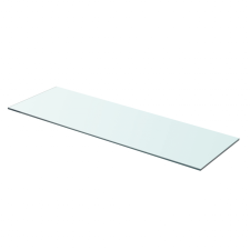 vidaXL 80x25 cm átlátszó panel üvegpolc fürdőszoba kiegészítő