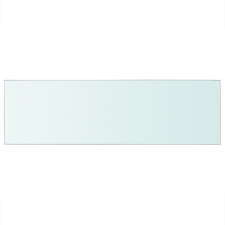 vidaXL 80x25 cm átlátszó panel üvegpolc (243835) bútor