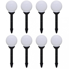 vidaXL 8 db kültéri gyalogjáró LED-lámpa cölöppel 15 cm kültéri világítás