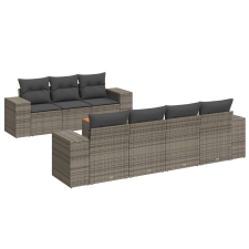 vidaXL 8-részes szürke polyrattan kerti ülőgarnitúra párnákkal (3257684) kerti bútor