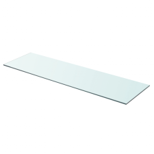 vidaXL 90x25 cm átlátszó panel üvegpolc fürdőszoba kiegészítő