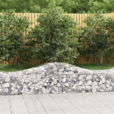 vidaXL 9 db íves horganyzott vas gabion kosár 200x50x40/60 cm bútor