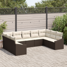 vidaXL 9 részes Kert Sofa Szett Párnákkal kerti bútor
