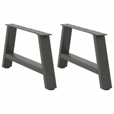 vidaXL A-alakú Acél Dohányzóasztal Lábak - Antracit - 70x30-31cm bútor