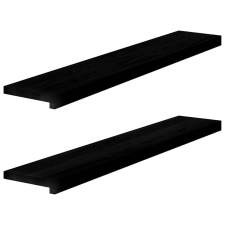 vidaXL ablakpárkányok 2 db sötétbarna 110x20x2 cm tömör fa tölgyfa lakástextília