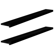 vidaXL ablakpárkányok 2 db sötétbarna 160x20x2 cm tömör fa tölgyfa lakástextília