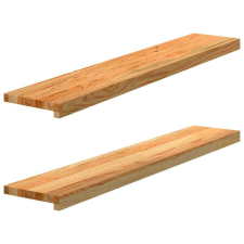 vidaXL ablakpárkányok 2 db világosbarna 110x20x2 cm tömör fa tölgyfa építőanyag