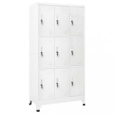 vidaXL acél öltözőszekrény 9 rekesszel 90 x 45 x 180 cm bútor