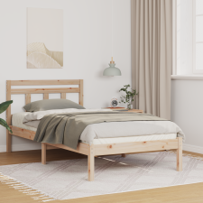 vidaXL Ágykeret Barna 100 x 200 cm Tömör fenyőfa ágy és ágykellék